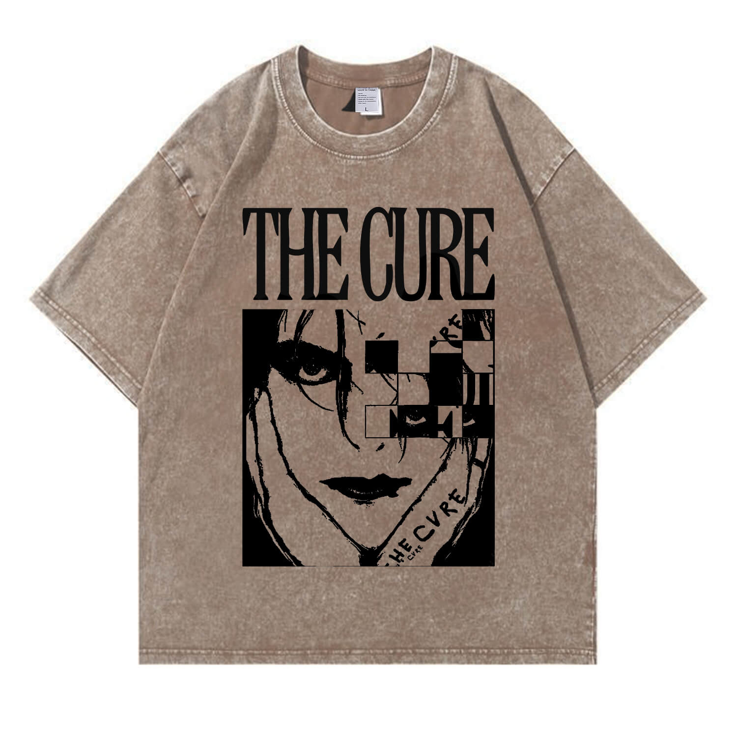 The Cure Band-T-Shirt im Used-Look PT365