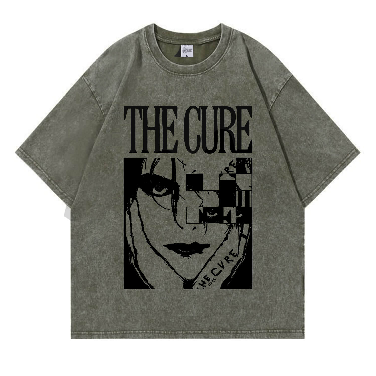 The Cure Band-T-Shirt im Used-Look PT365