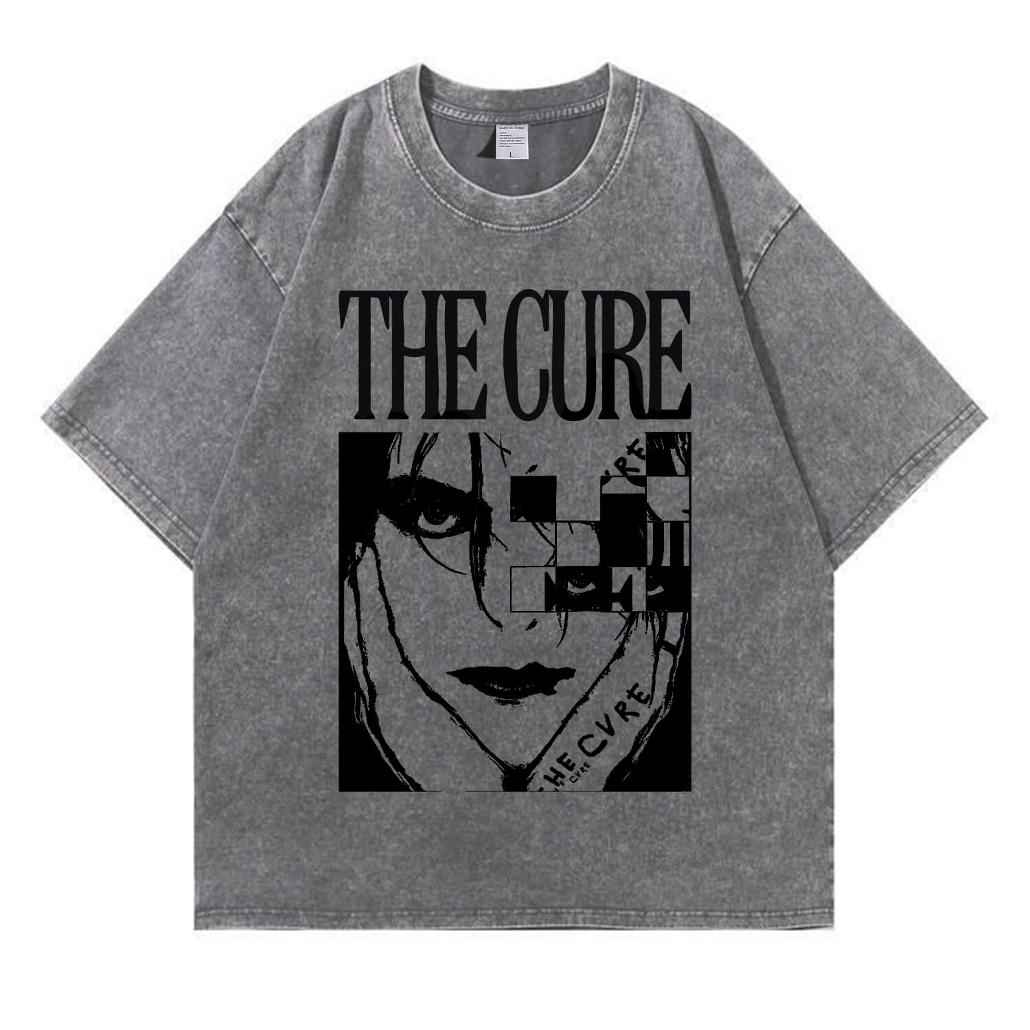 The Cure Band-T-Shirt im Used-Look PT365
