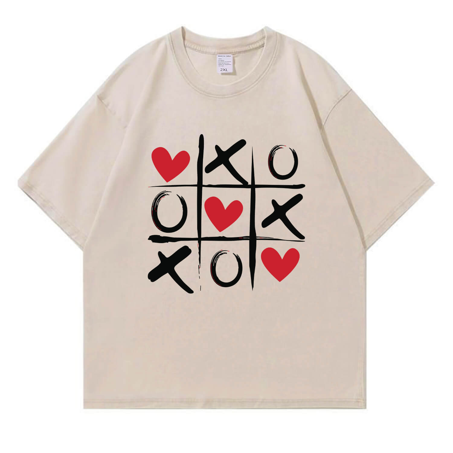 Love Chess T-Shirt im Used-Look PT372