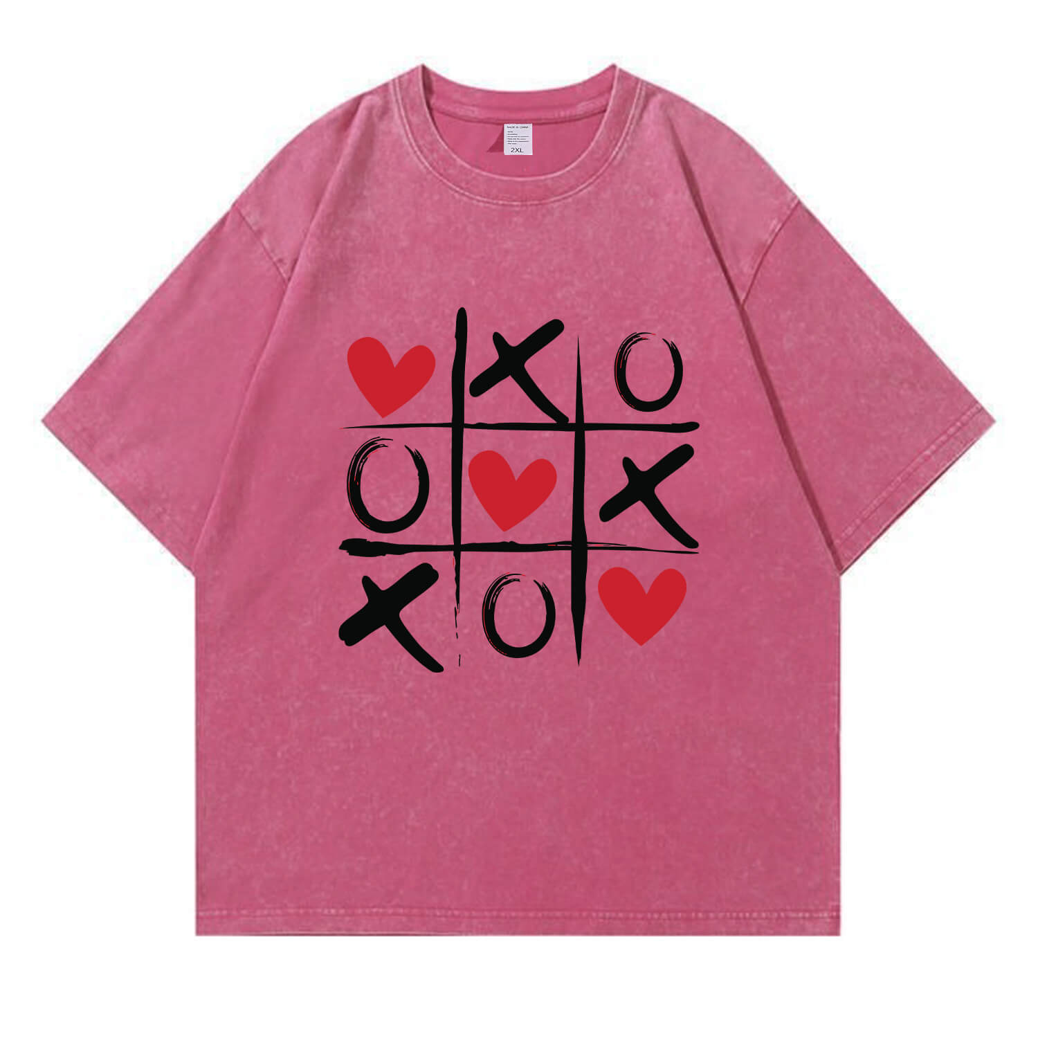 Love Chess T-Shirt im Used-Look PT372