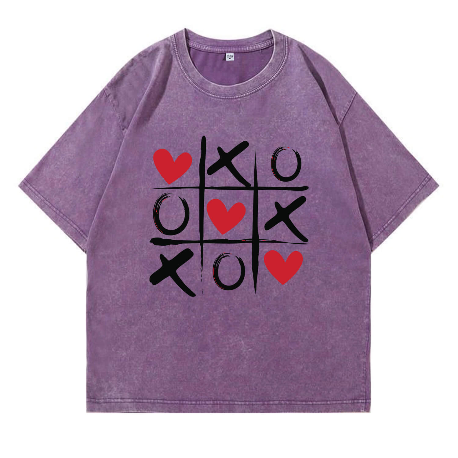 Love Chess T-Shirt im Used-Look PT372