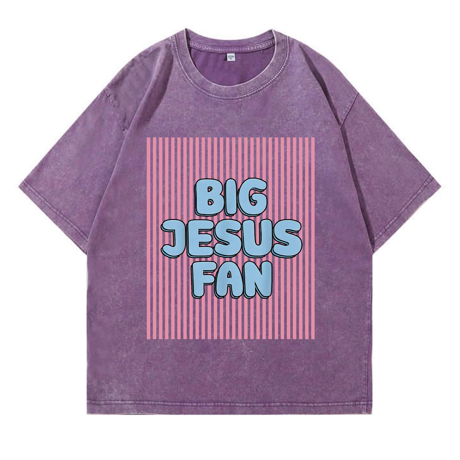 Großes Jesus-Fan-T-Shirt, gewaschen, PT416