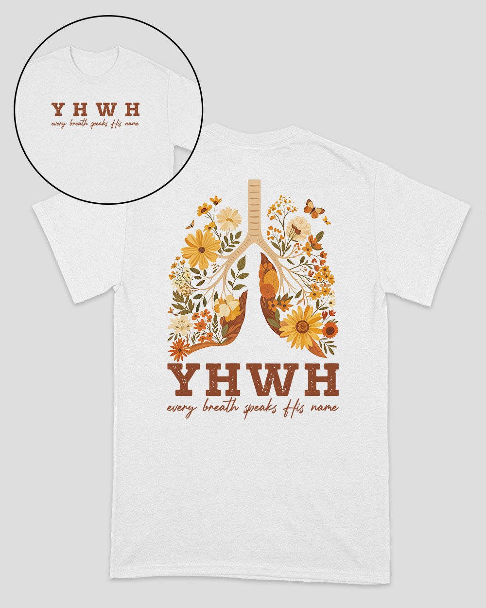 YHWH – Jeder Atemzug verkündet seinen Namen – Christliches Unisex-T-Shirt