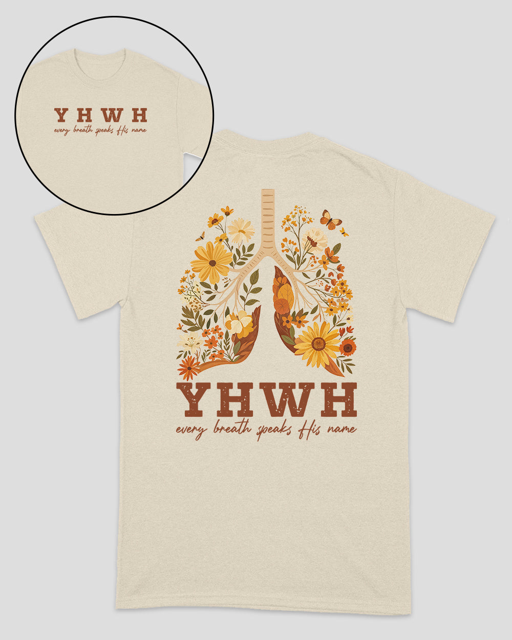 YHWH – Jeder Atemzug verkündet seinen Namen – Christliches Unisex-T-Shirt