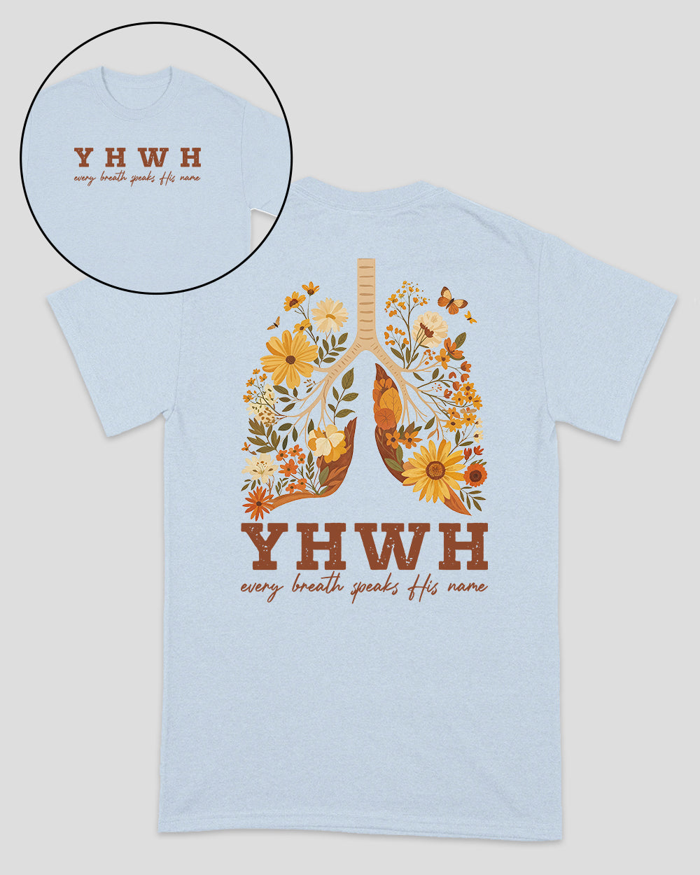 YHWH – Jeder Atemzug verkündet seinen Namen – Christliches Unisex-T-Shirt