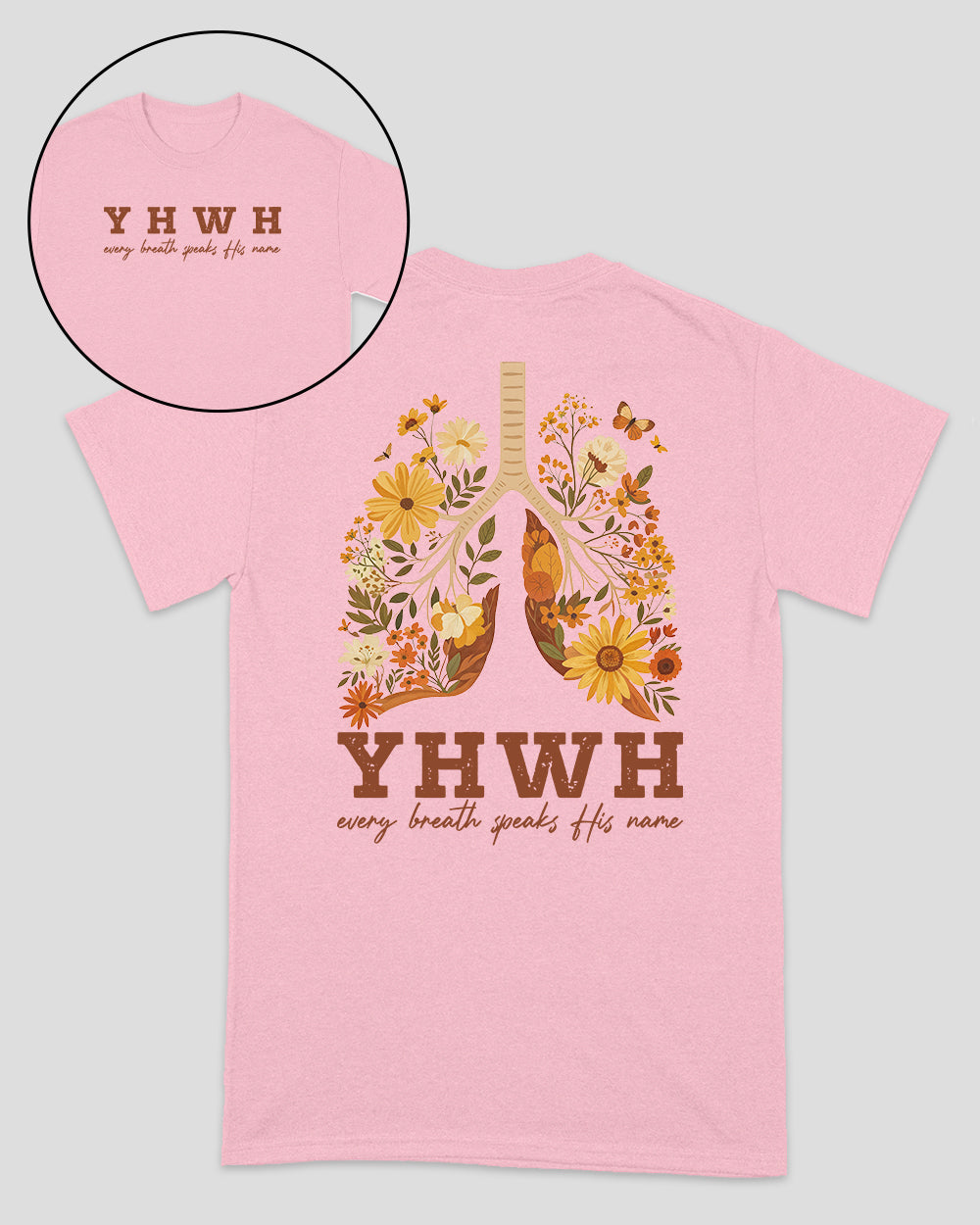 YHWH – Jeder Atemzug verkündet seinen Namen – Christliches Unisex-T-Shirt