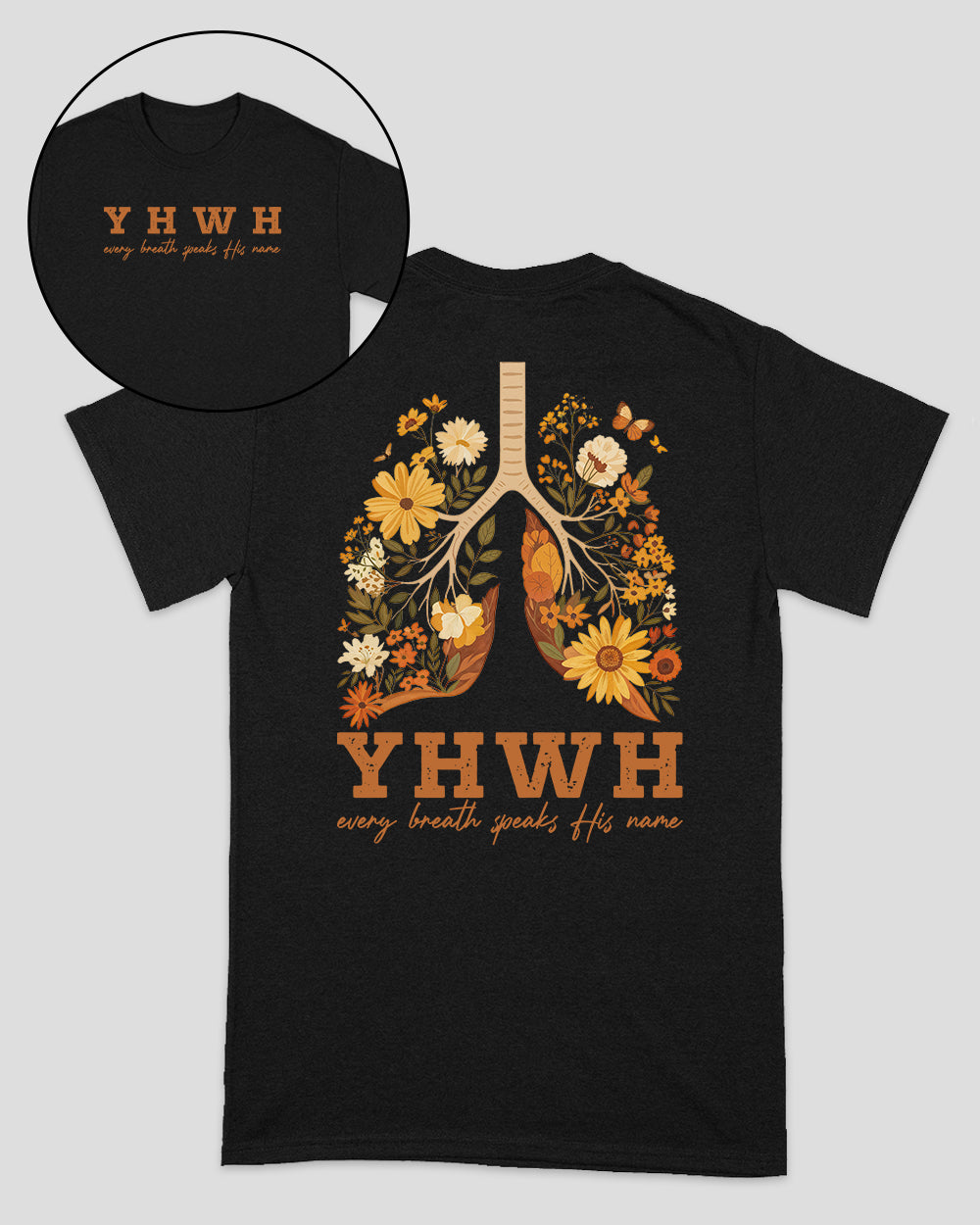 YHWH – Jeder Atemzug verkündet seinen Namen – Christliches Unisex-T-Shirt