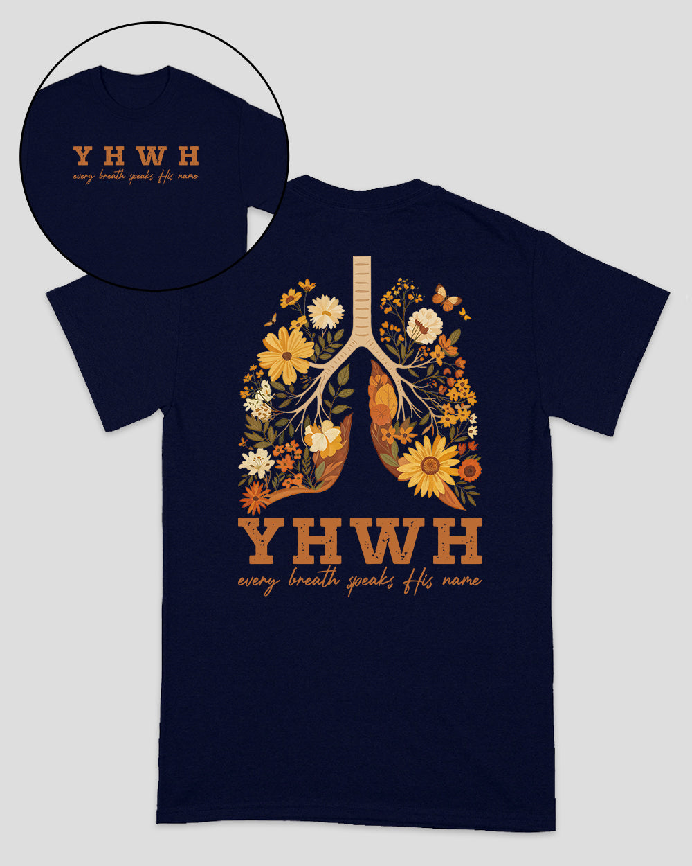 YHWH – Jeder Atemzug verkündet seinen Namen – Christliches Unisex-T-Shirt
