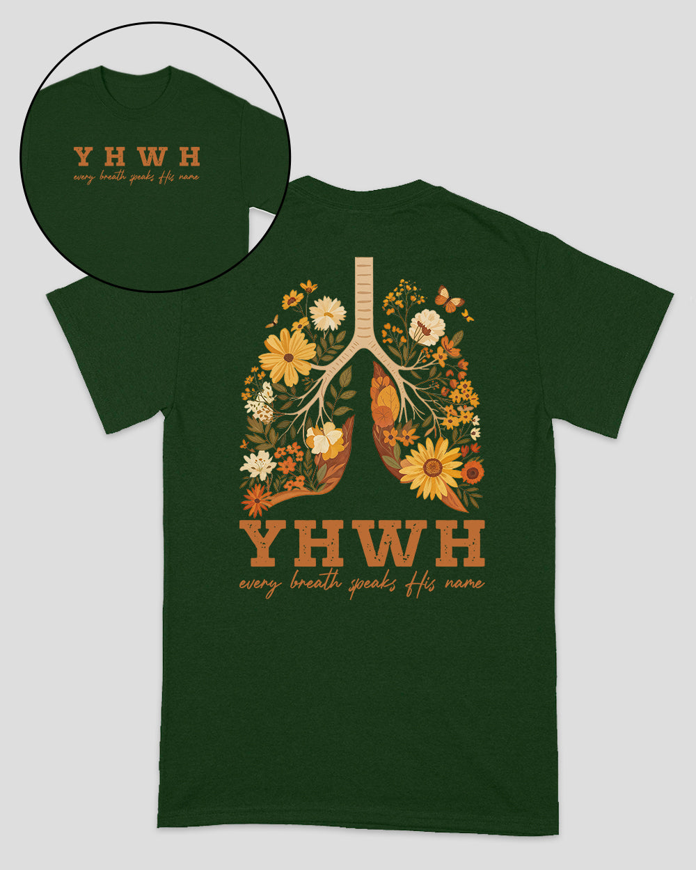 YHWH – Jeder Atemzug verkündet seinen Namen – Christliches Unisex-T-Shirt
