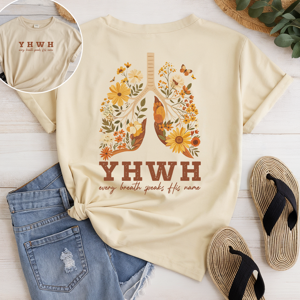 YHWH – Jeder Atemzug verkündet seinen Namen – Christliches Unisex-T-Shirt