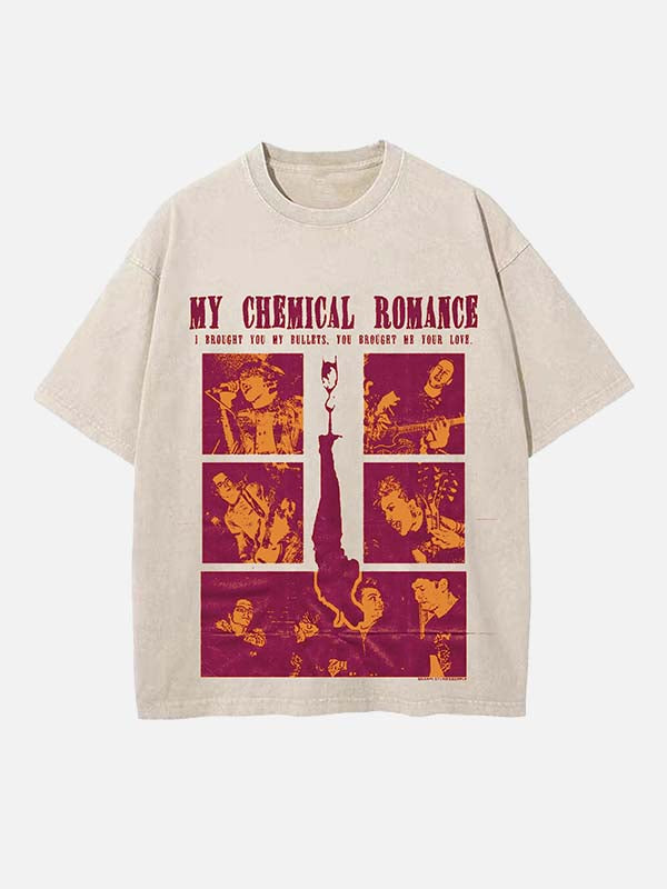 My Chemical Romance T-Shirt mit Rundhalsausschnitt und Aufdruck