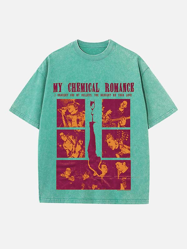 My Chemical Romance T-Shirt mit Rundhalsausschnitt und Aufdruck