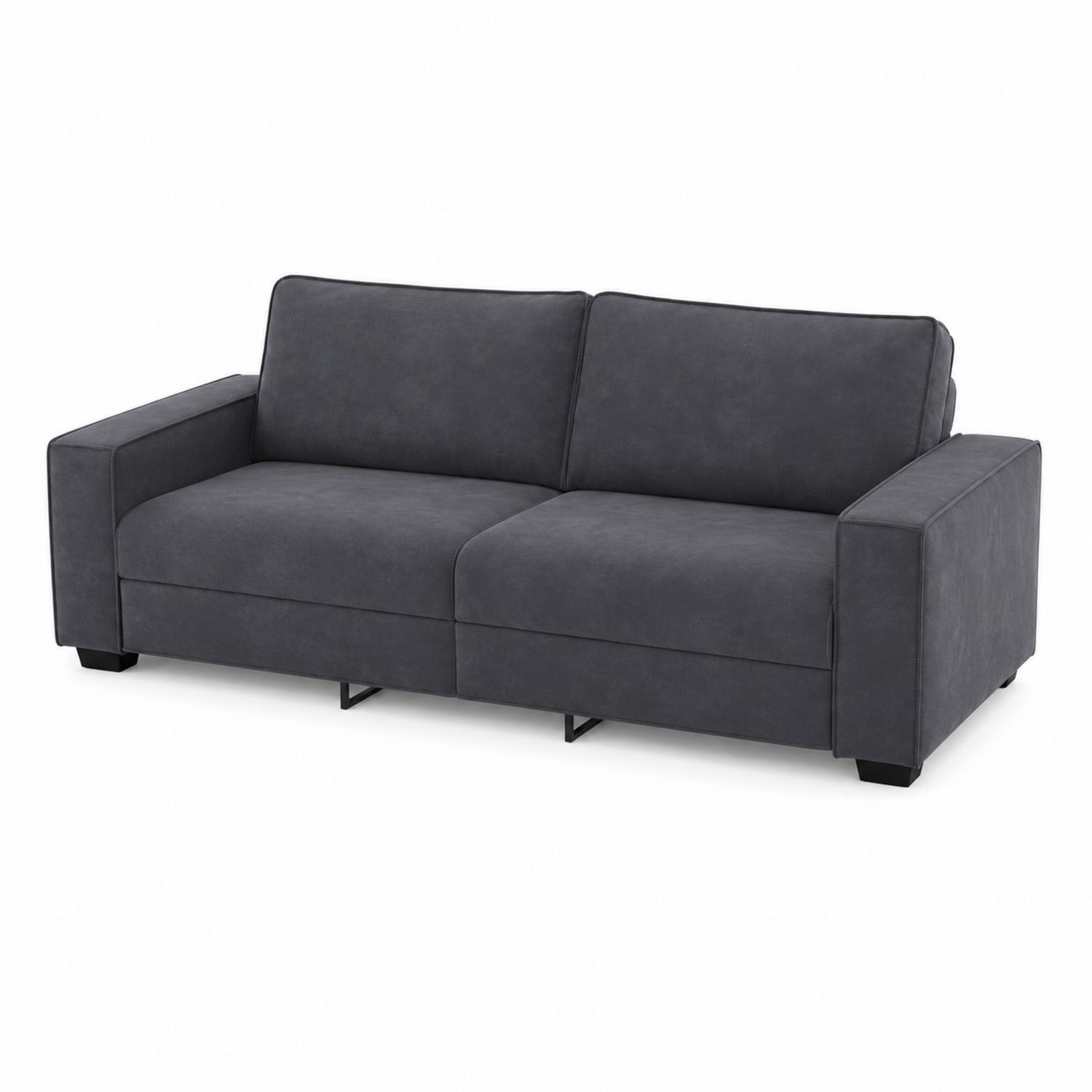3-Sitzer Schlafsofa Stoff Dunkelgrau
