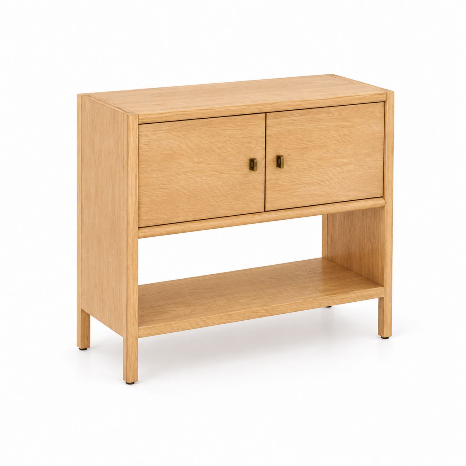 Sideboard Eichenfurnier 2 Türen 1 Regal 90x40x75cm