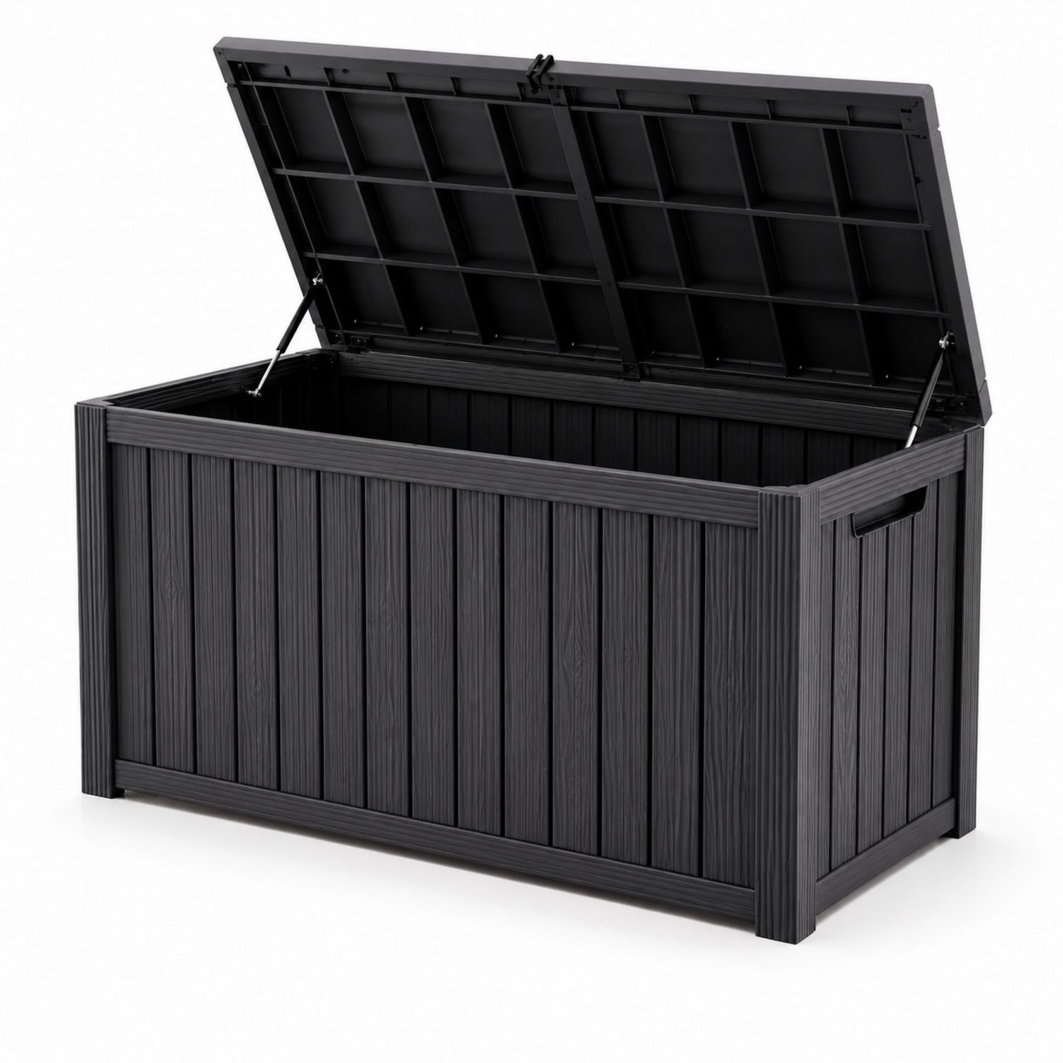 Kunststoff Stauraumbox 117x45x57 cm Anthrazit