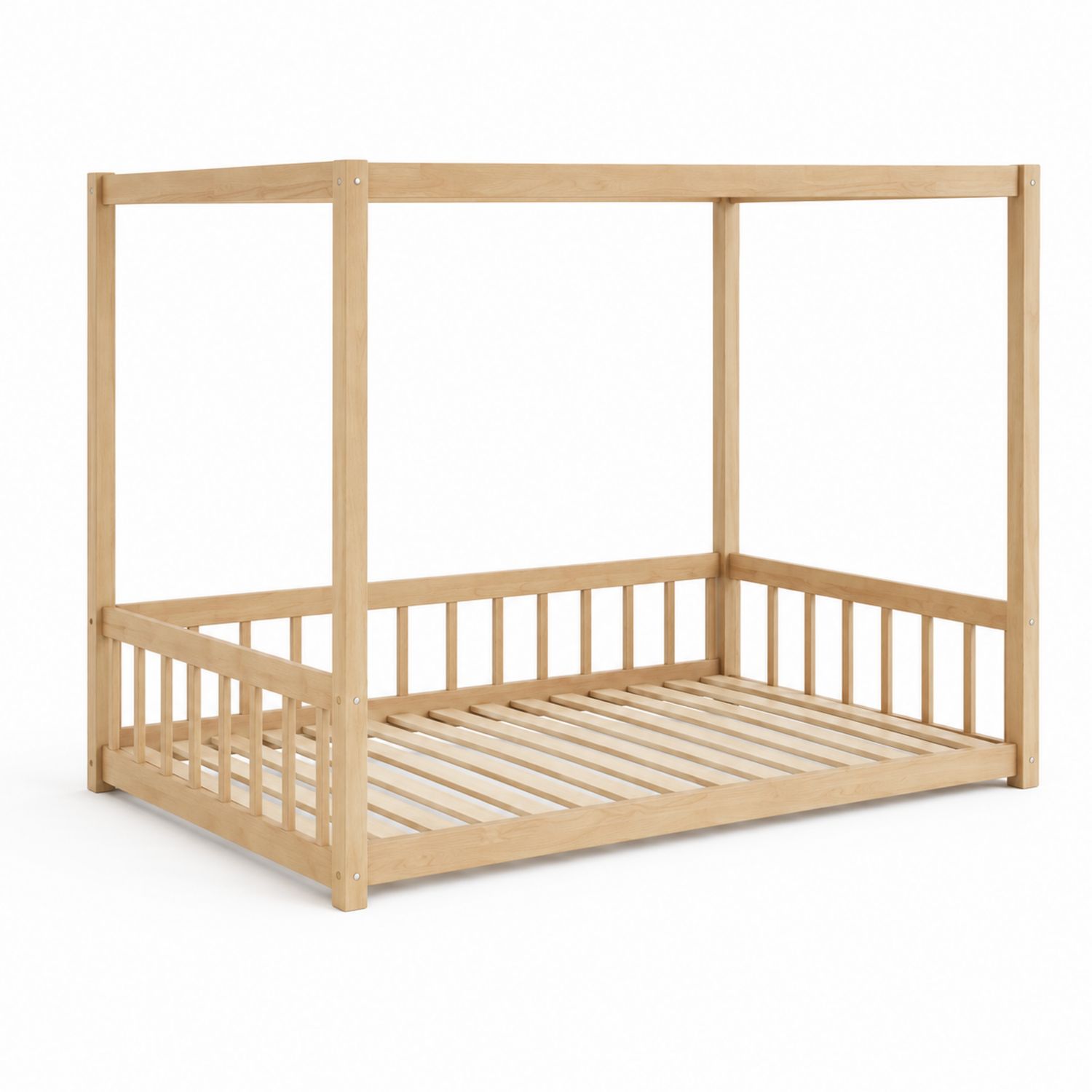 Kinderbett Holz Natur 200x90 cm