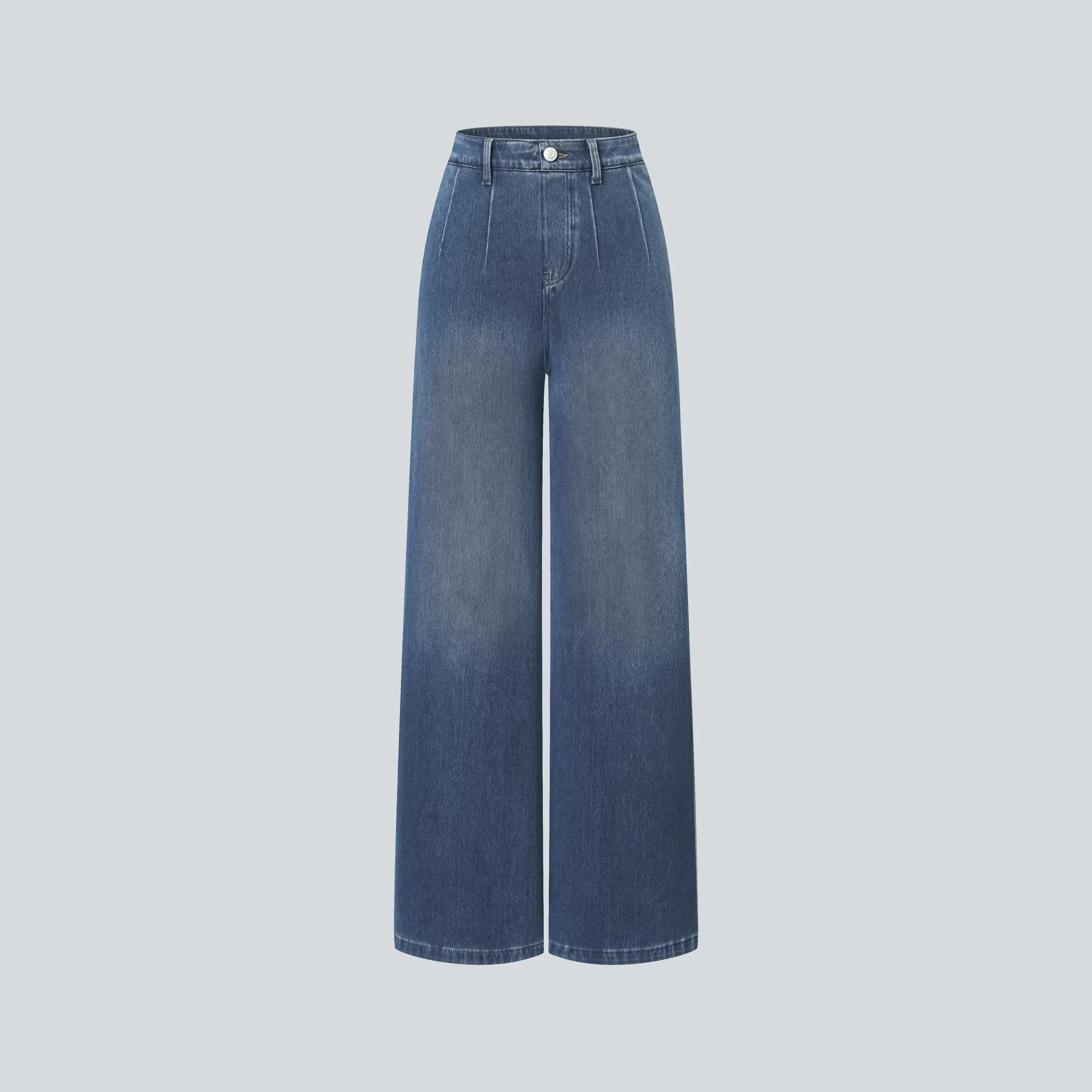 High Waisted Tummy Control Wide Leg Jeans