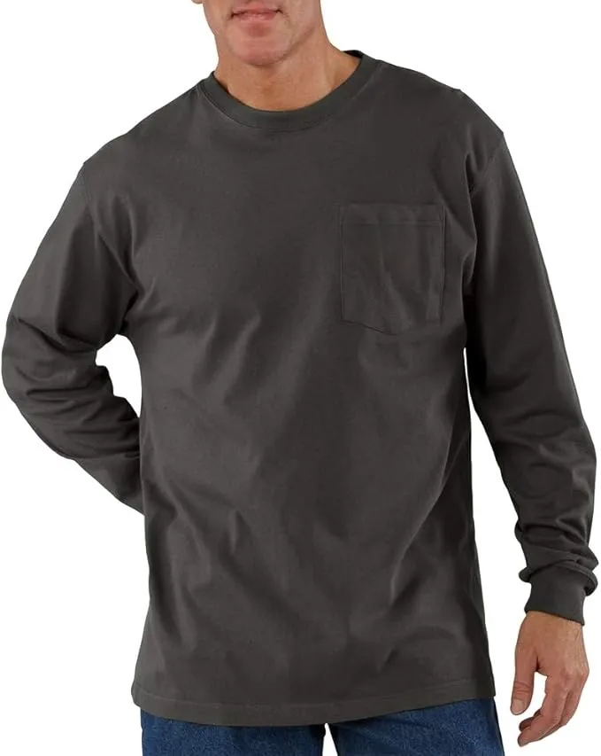 Men’s Heavyweight Work Tee – Pocket Shirt (Loose Fit, Built to Last)