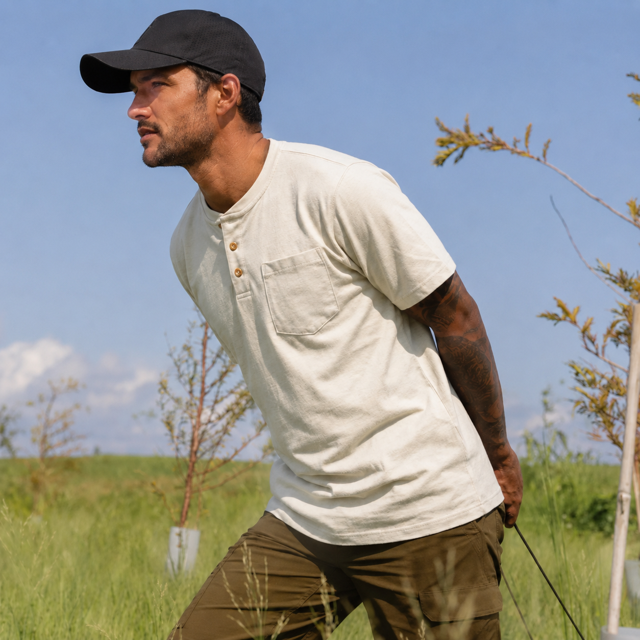 Men's Heavyweight Work Polo with pocket