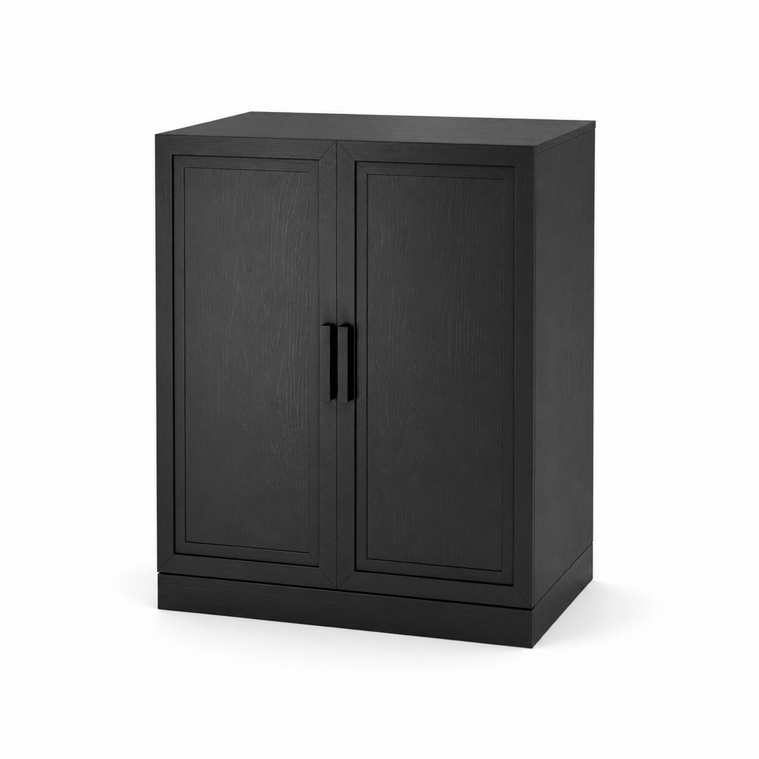 Armadio contenitore 2 ante Legno MDF Nero