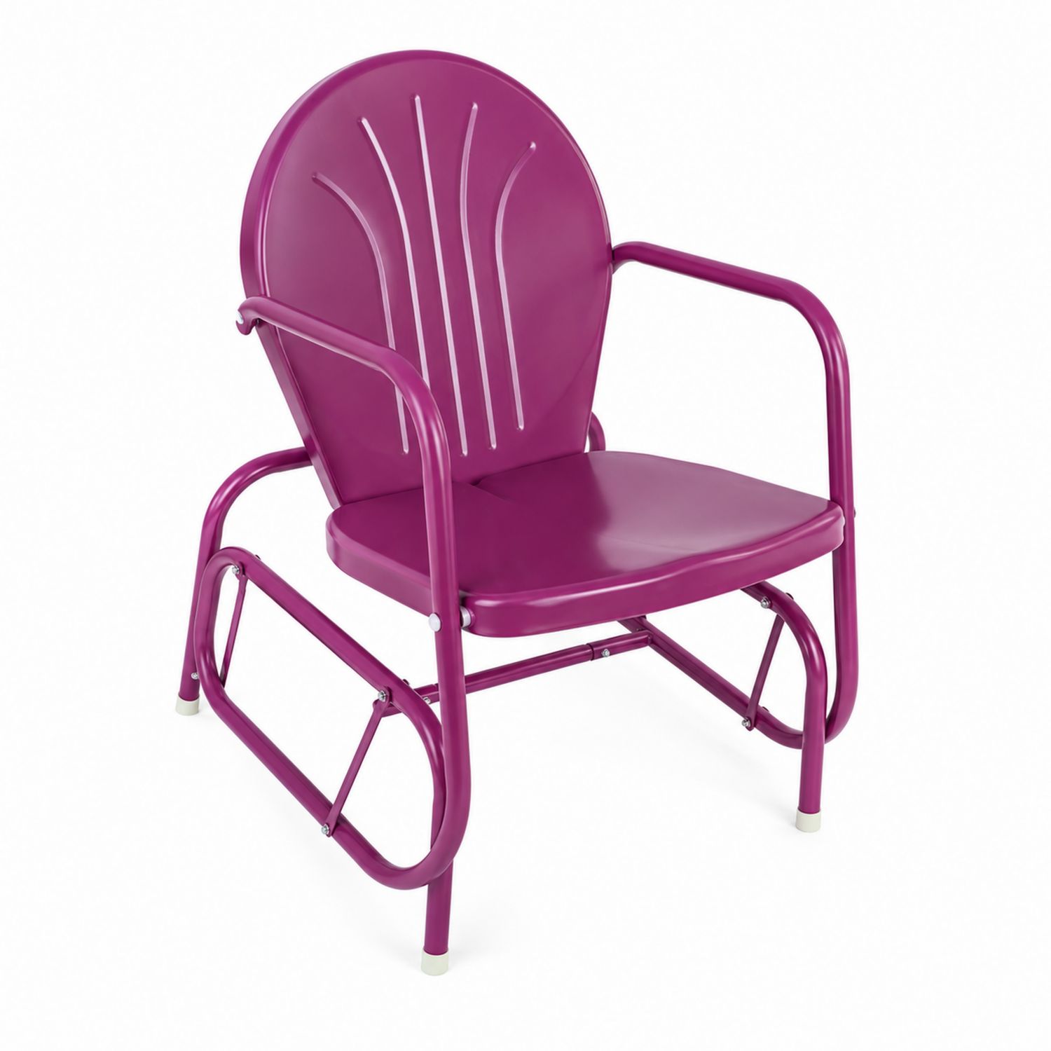 Sedia da esterno in metallo viola