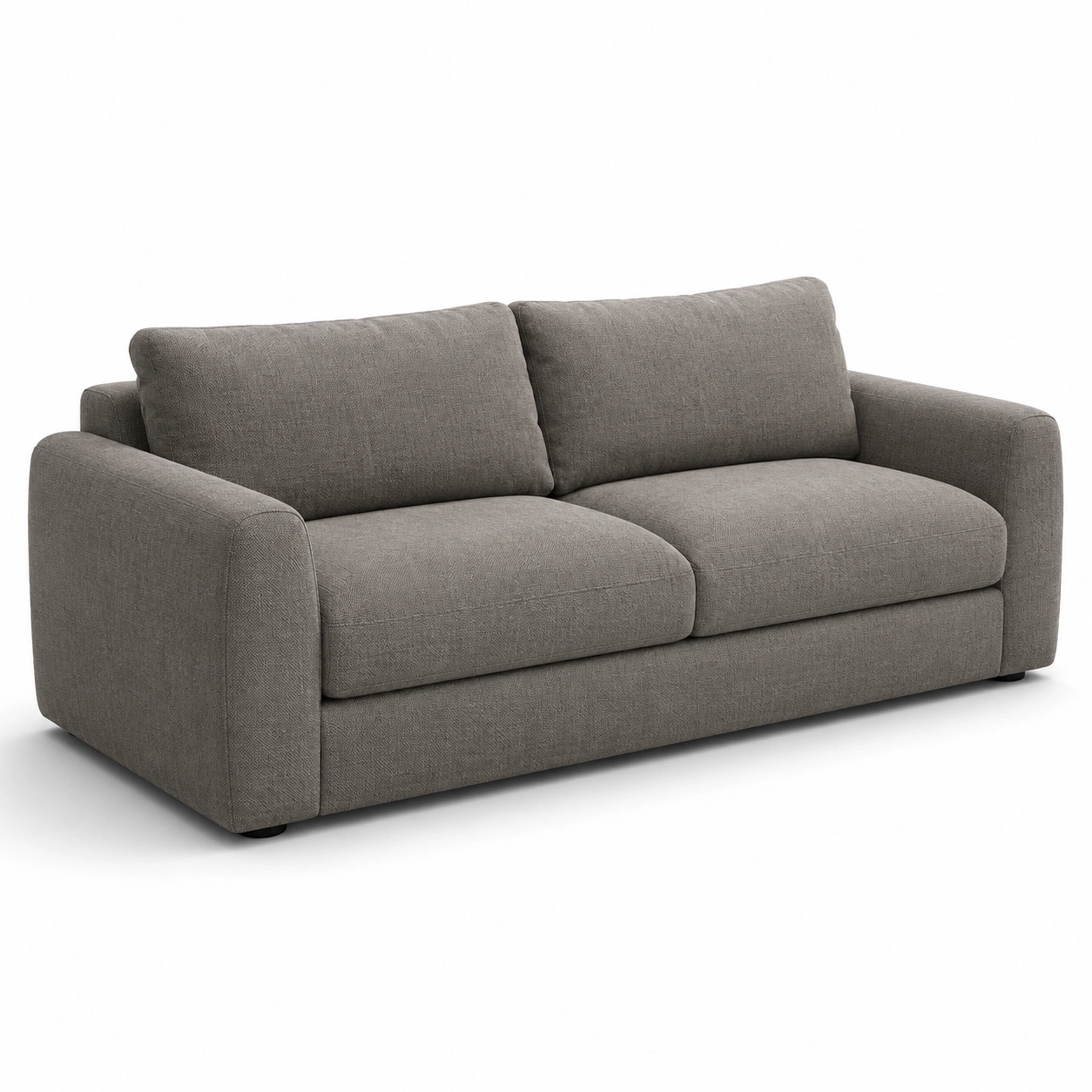 Sofa de tela gris para 2 plazas-furnityx