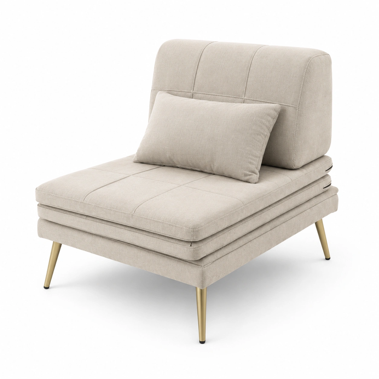 Sillon de descanso tapizado color marfil-furnityx
