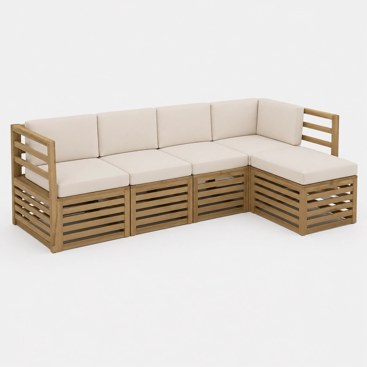 Sofa esquinero de madera-furnityx