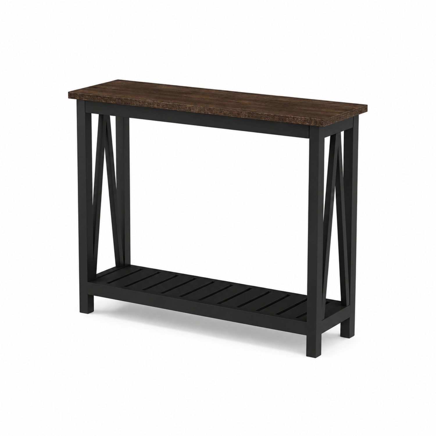 Consolle Rettangolare in Legno e Metallo-Valexoriano
