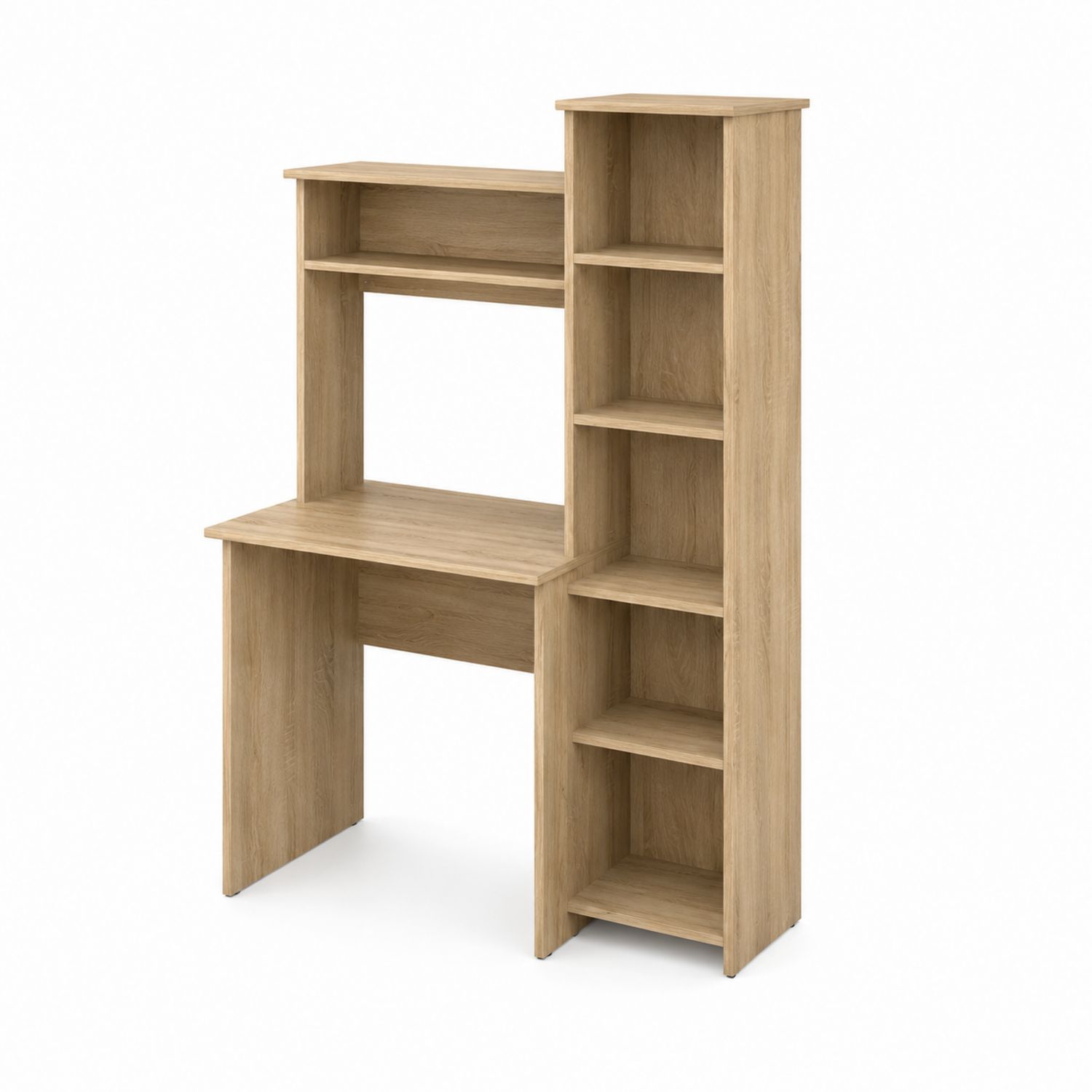 Scrivania con Mensole in Legno 120x60x150 cm-Valexoriano