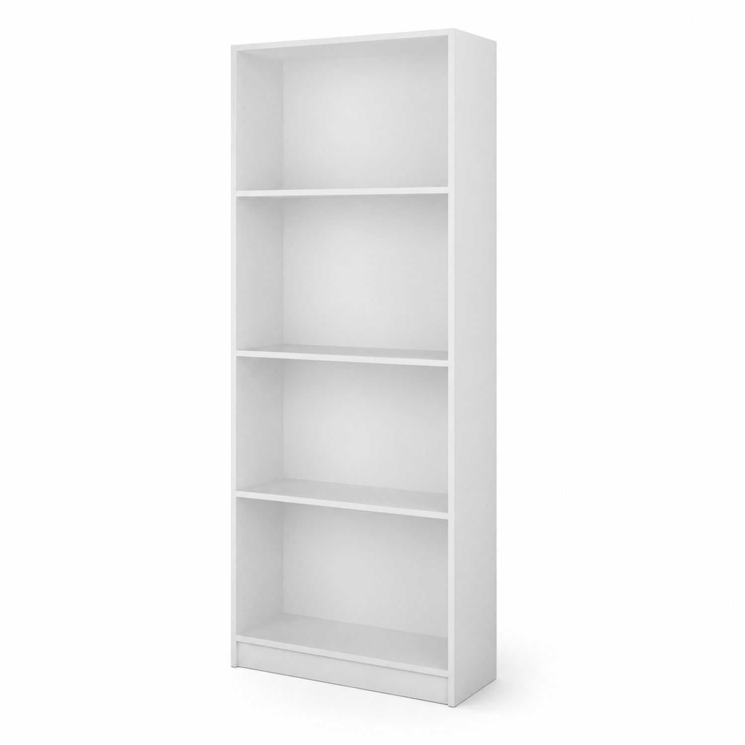 Libreria alta 4 ripiani in MDF bianco-Valexoriano