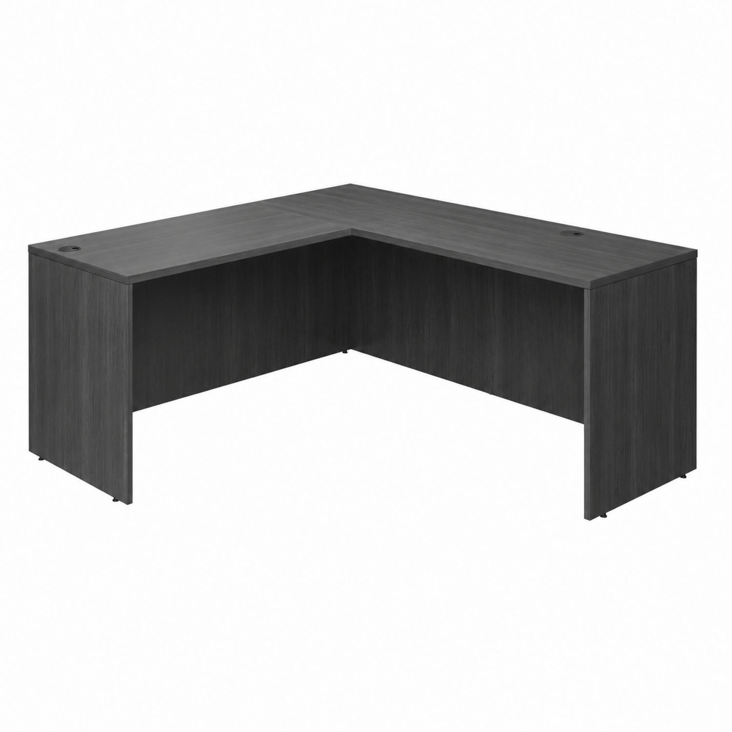 Scrivania angolare in legno composito 160x120x75 cm Grigio-Valexoriano