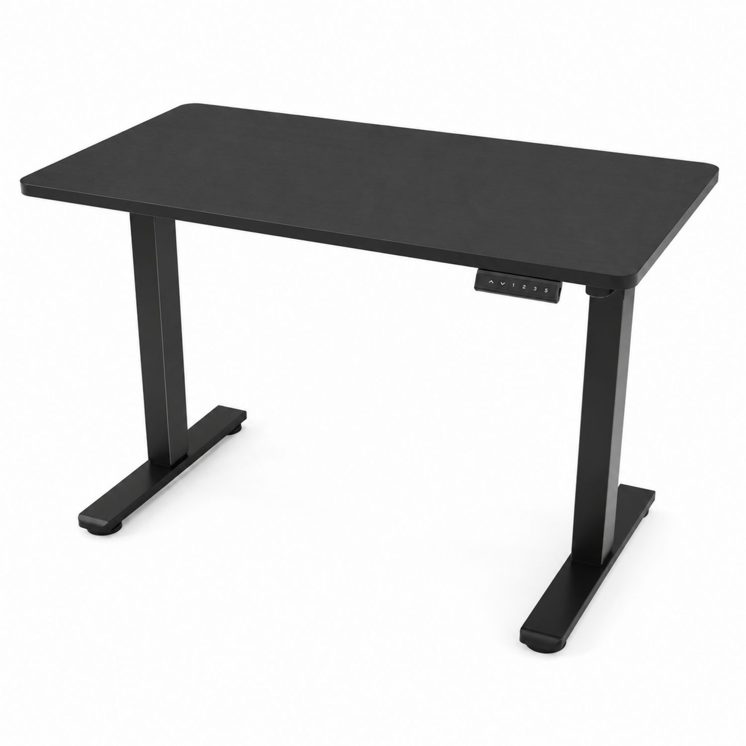 Scrivania regolabile in altezza legno e metallo Nero-Valexoriano