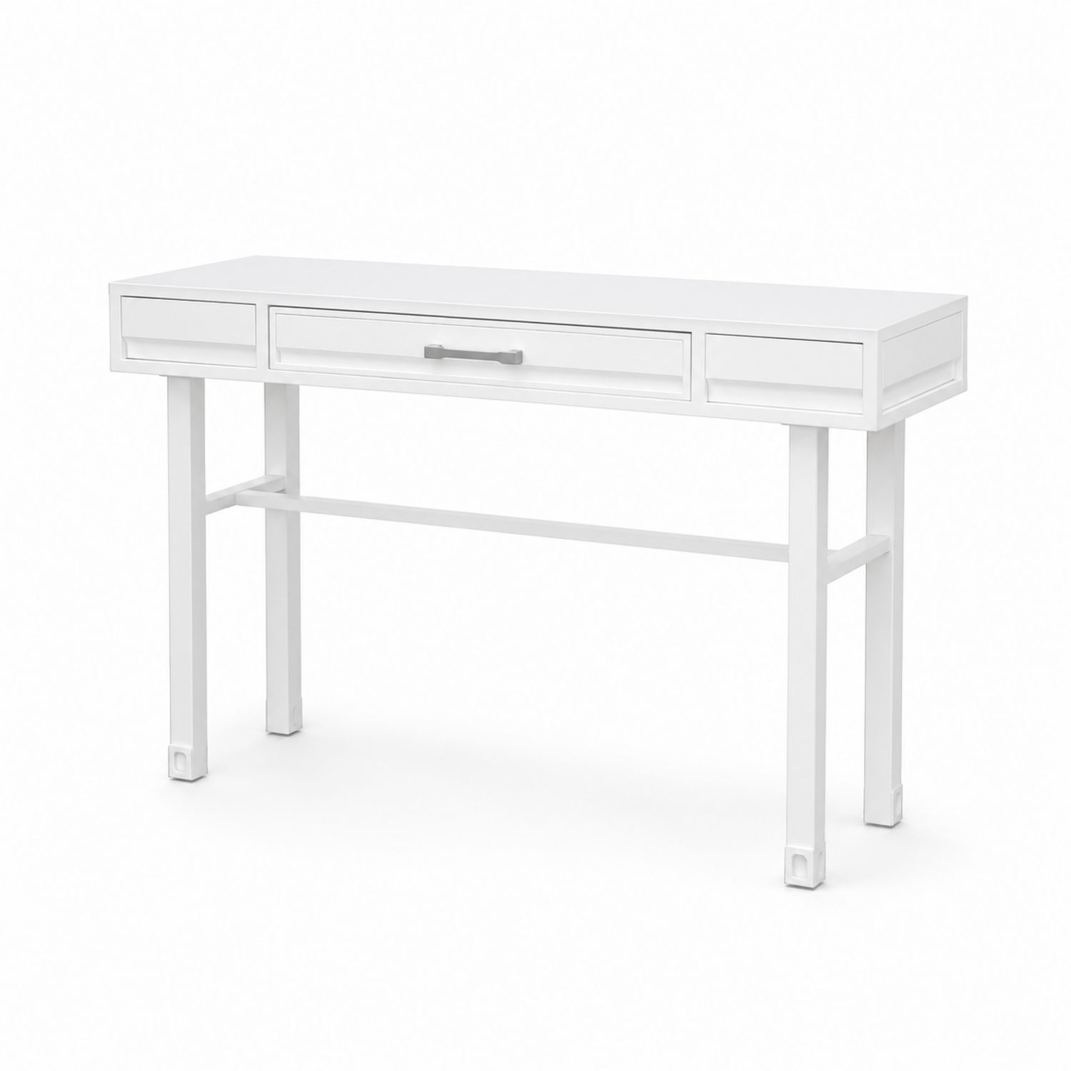 Scrivania in Legno MDF con Cassetti Bianca-Valexoriano