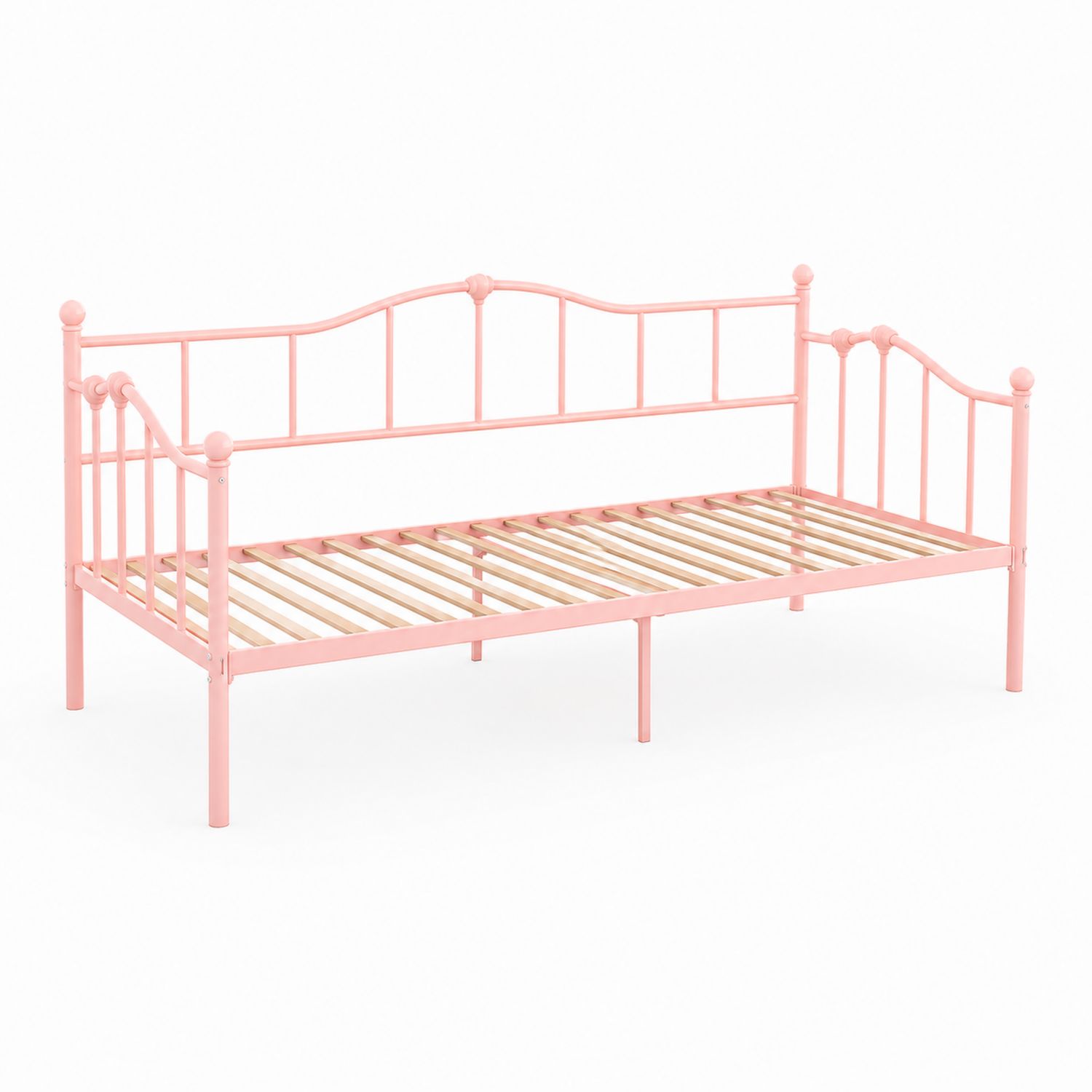 Letto Singolo in Metallo Rosa-Valexoriano