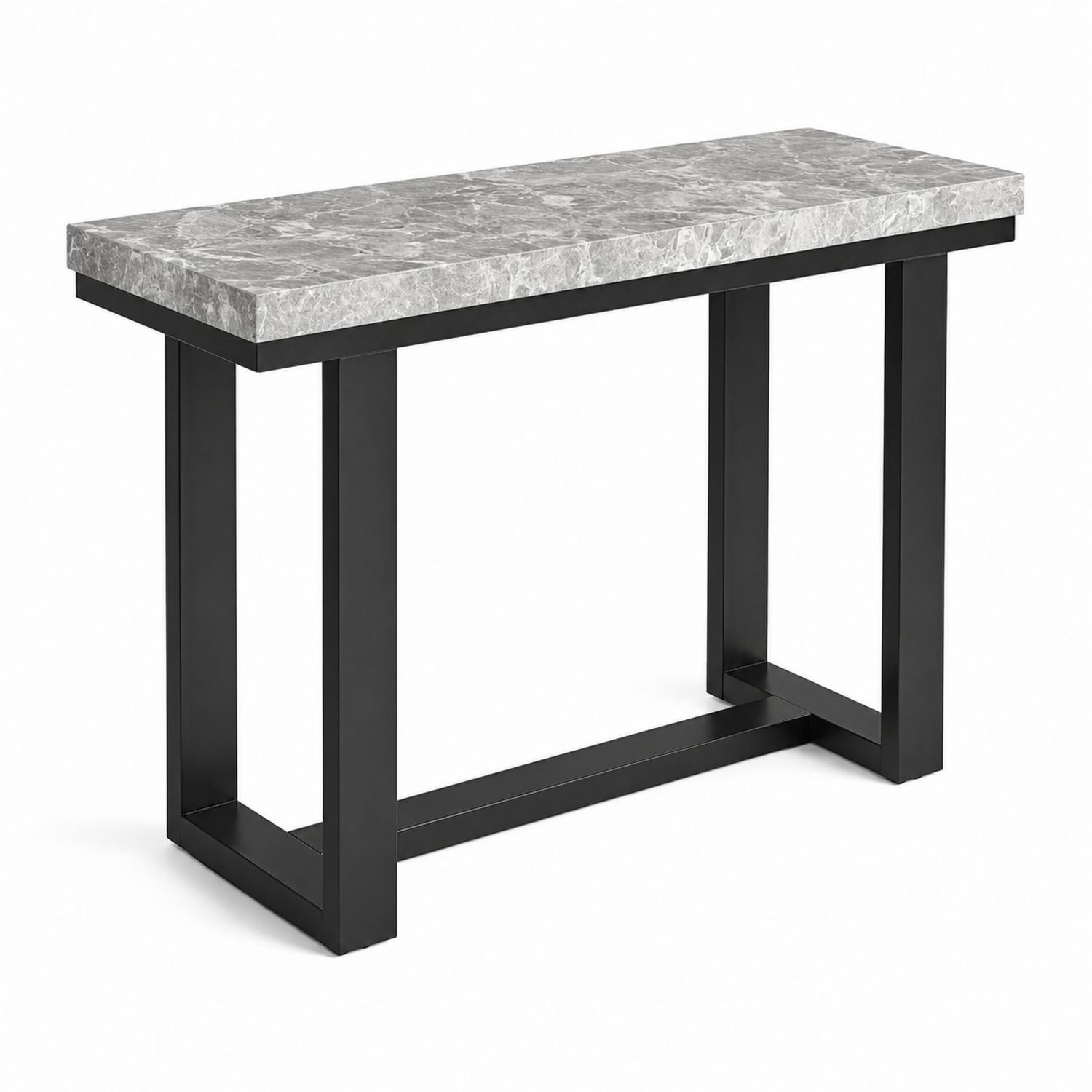 Consolle in Marmo e Metallo 120x40x80 cm-Valexoriano
