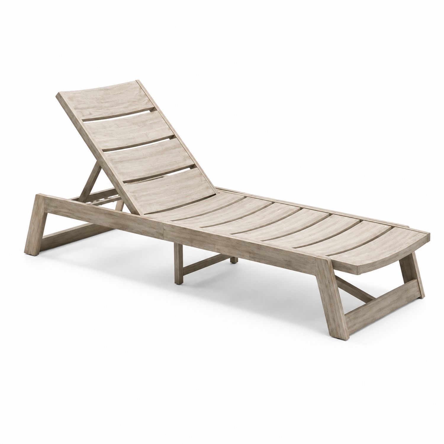 Lettino prendisole in legno massello regolabile-Valexoriano