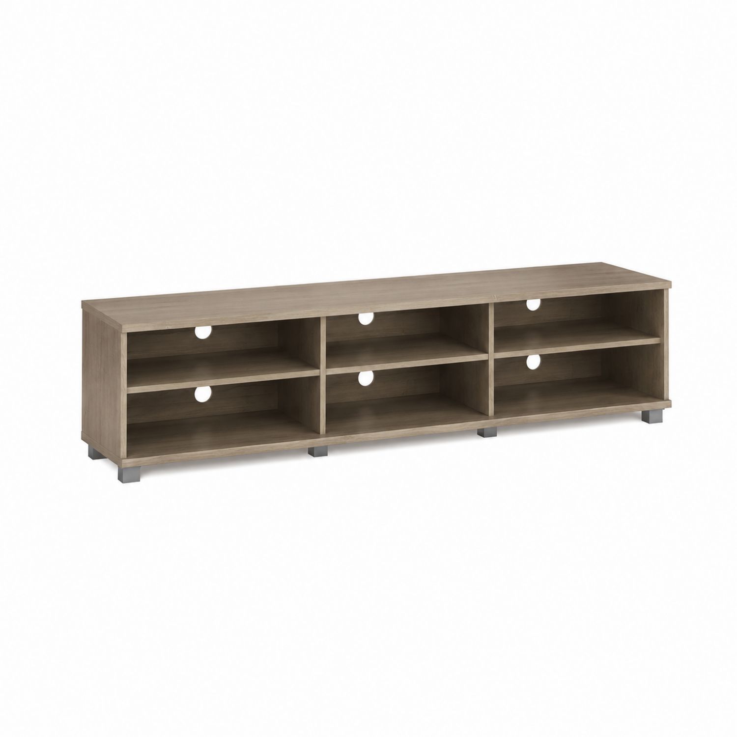 Mobile TV in Legno MDF Marrone con 6 Scomparti