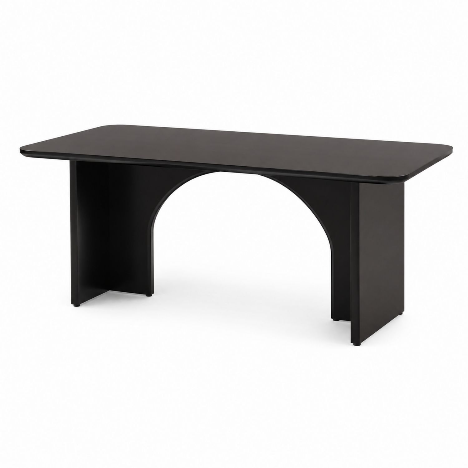Tavolo rettangolare in legno nero 180x90x75 cm