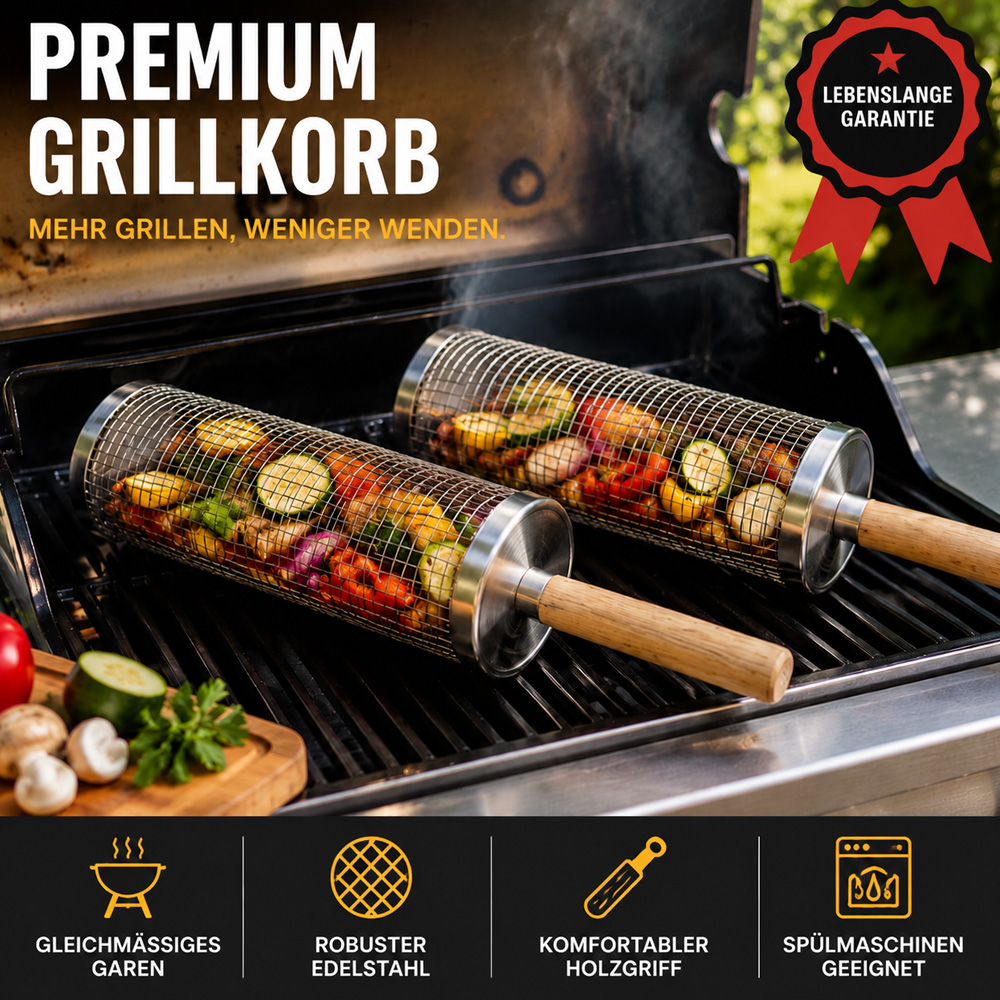 Rollende Grillmand