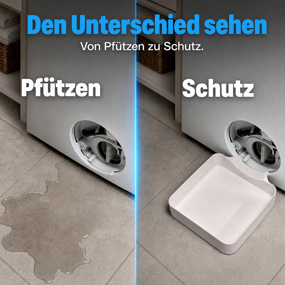 Universelle Auffangwanne für Frontlader-Waschmaschinen