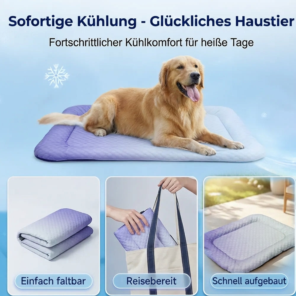 ❄️Atmungsaktive Premium-Kühlmatte für Hunde & Katzen – Kühl, weich & komfortabel🐾