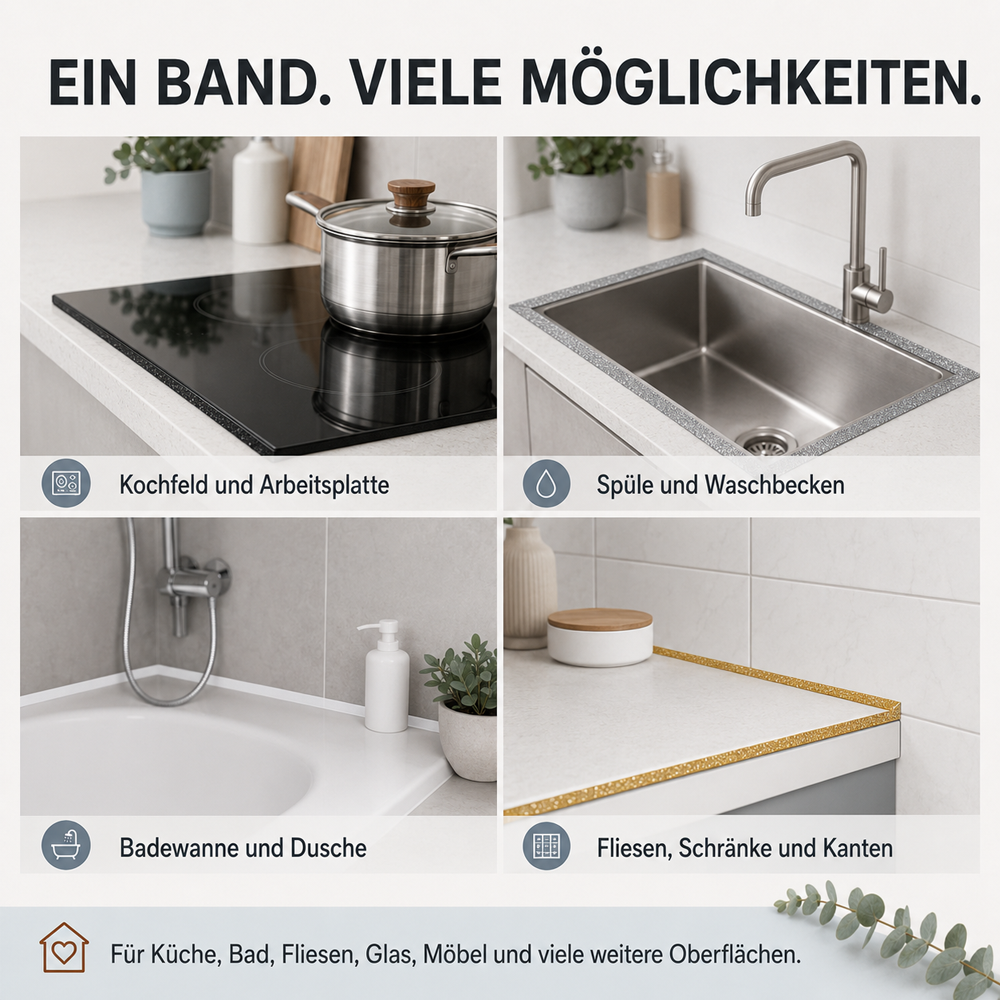 🎁🛡️ LIMITIERT: 1+1 GRATIS! ⏰ Selbstklebender Dichtstreifen für Fliesenfugen (8mm x 6m) – Wasserdicht, Schimmelresistent & Professionelles Finish ✨
