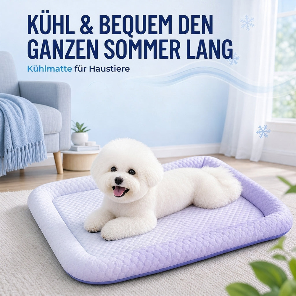 ❄️Atmungsaktive Premium-Kühlmatte für Hunde & Katzen – Kühl, weich & komfortabel🐾