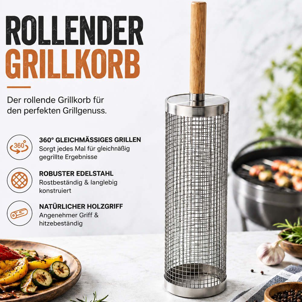 Rollende Grillmand