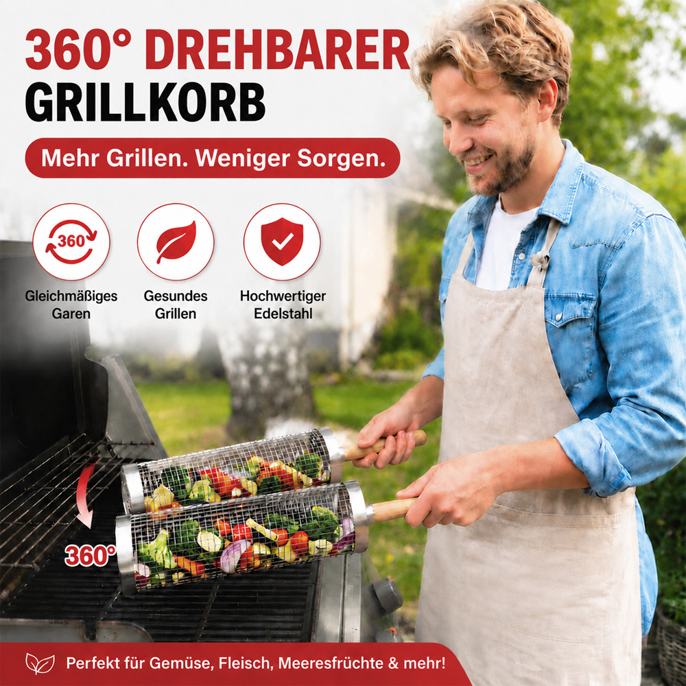 Rollende Grillmand