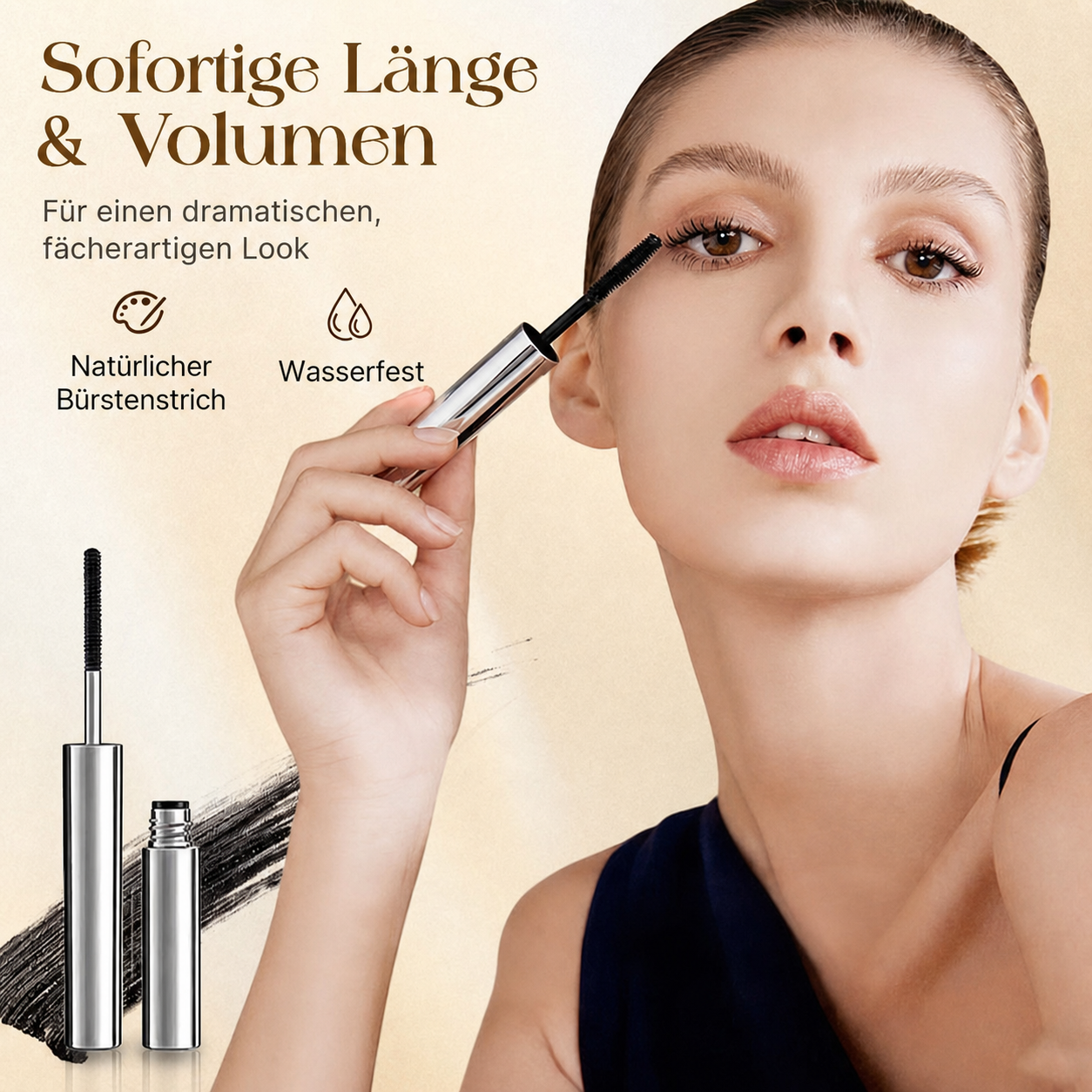 🔥Nur noch heute 50% Rabatt! Wasserfeste Mascara für Schwung & Verlängerung