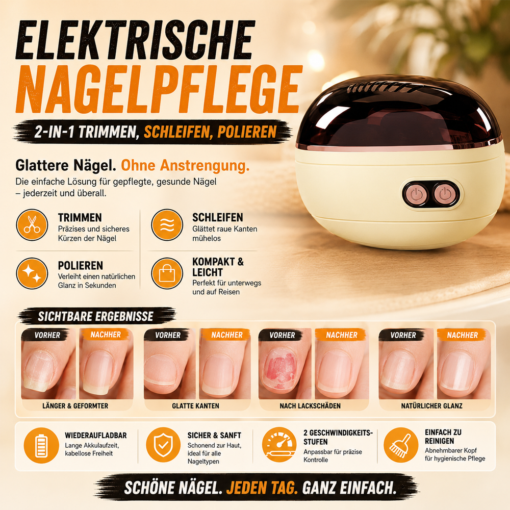 🎁NUR HEUTE: 50 % 🌟 2-in-1-Smart-Elektronagelschere & -Polierer ✂️💅 Die elektrische Nagelpflege für die ganze Familie!