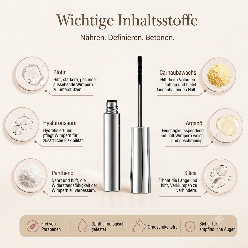 🔥Nur noch heute 50% Rabatt! Wasserfeste Mascara für Schwung & Verlängerung